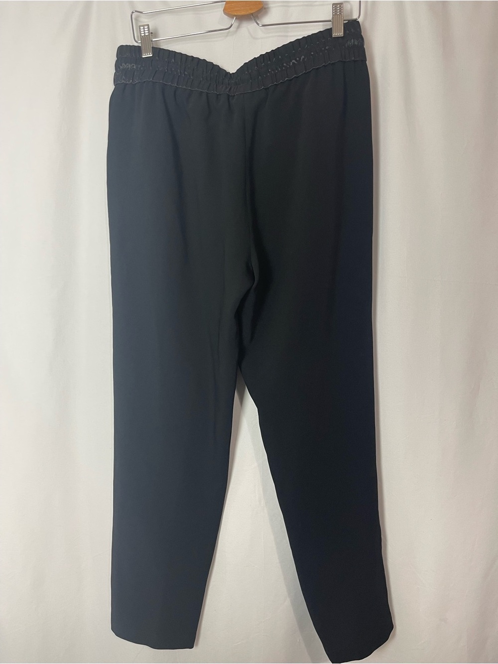 Rag and bone Black Drawstring Pants with Satin Waistband large